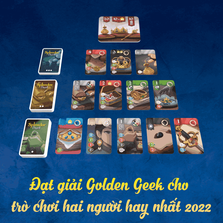 Splendor Duel - Cờ Đá Quý song đấu - Game 2 người hay nhất 2022 - Bản quyền chính hãng