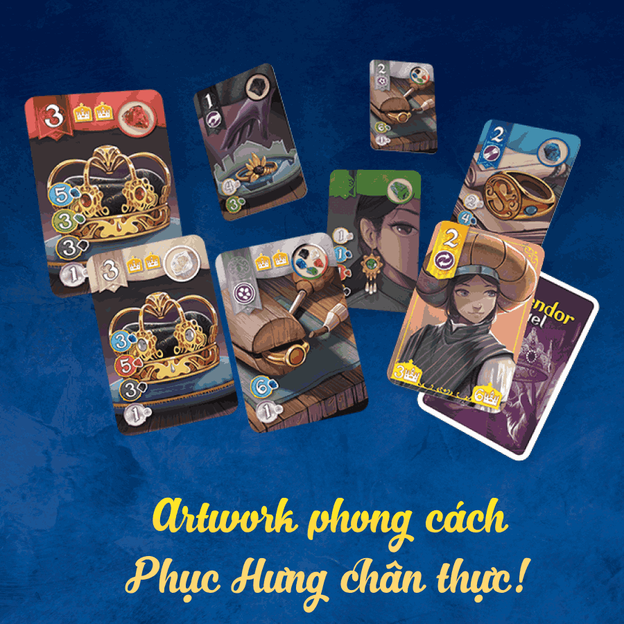 Splendor Duel - Cờ Đá Quý song đấu - Game 2 người hay nhất 2022 - Bản quyền chính hãng