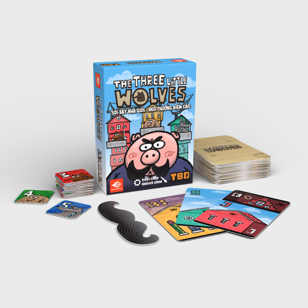 Three Little Wolves| Board game chuyển thể từ truyện cổ tích