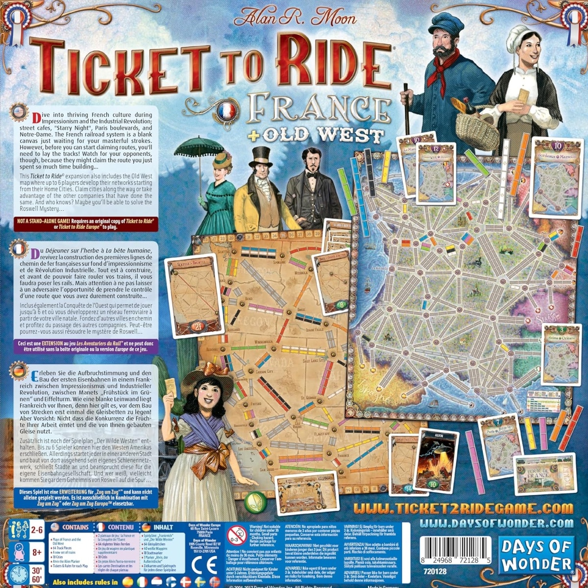 Ticket To Ride France Old West Map 6