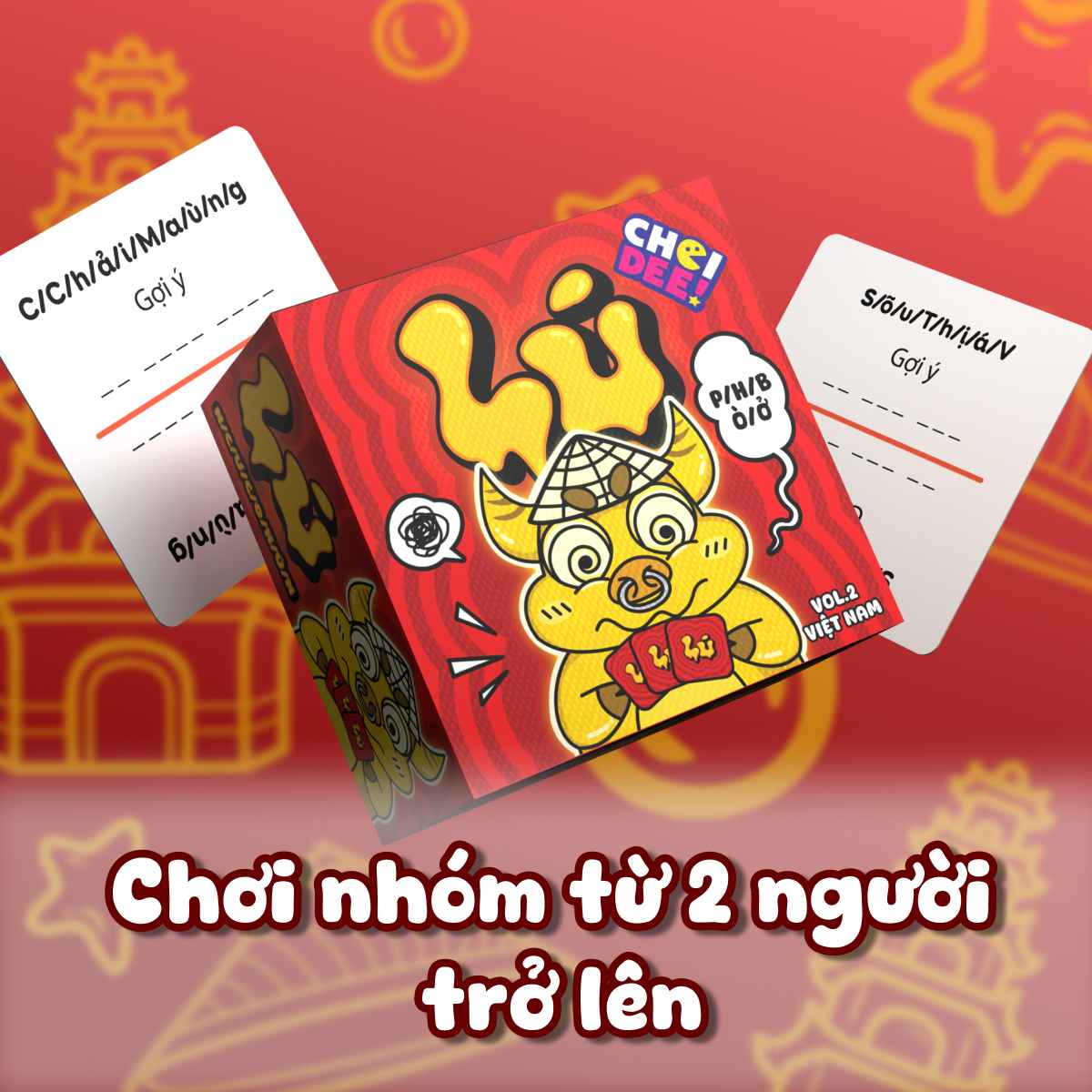 Bộ bài Lú Choidee, Board Game giải đố ngôn từ cực lú, bài meme vua tiếng Việt hài hước