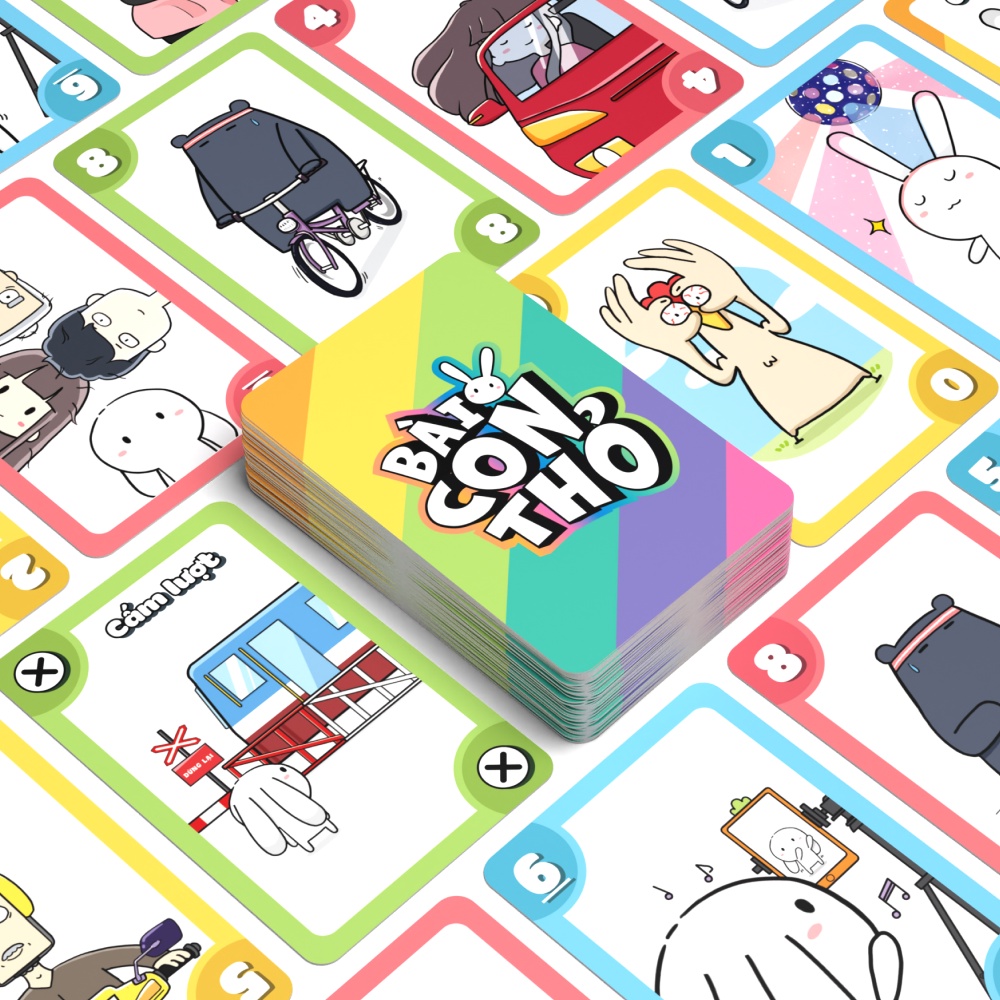 Combo thẻ bài Lầy- Lội- Lên - Party game (có bán thêm Bọc bài-100 bọc) - Board Game VN