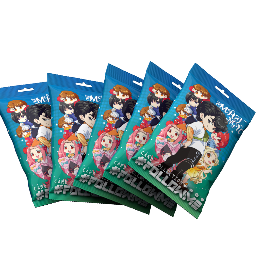 Card bo góc Lớp học mật ngữ #Followme: pack 5 thẻ