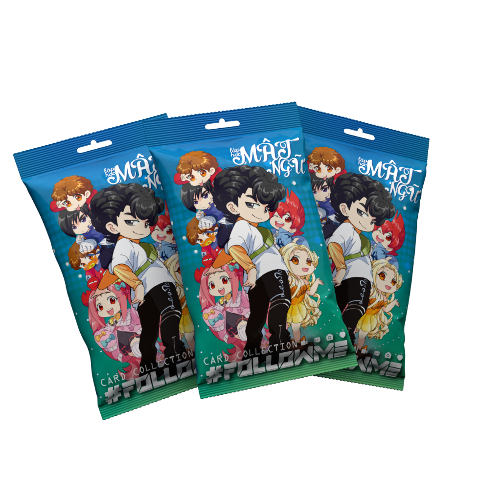 Card bo góc Lớp học mật ngữ #Followme: pack 5 thẻ