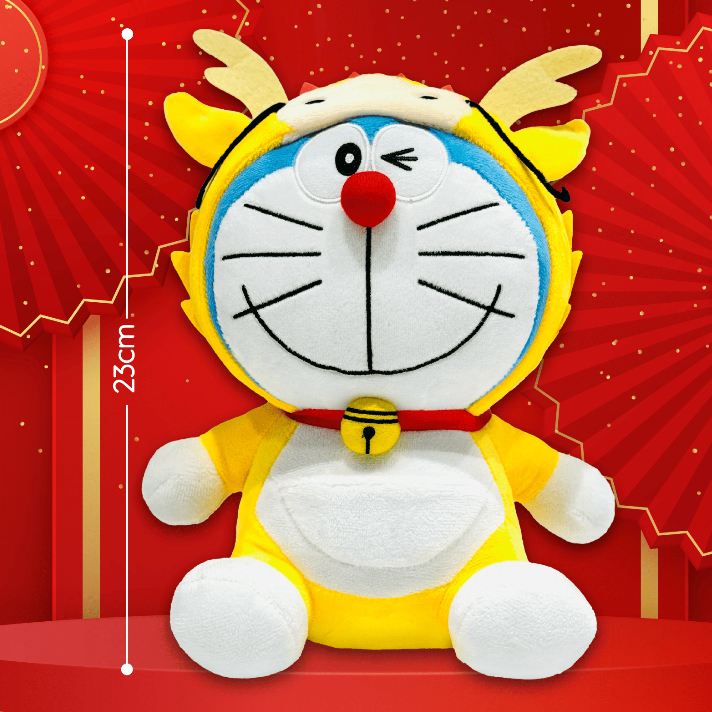 Gấu Bông Doraemon Phiên Bản Đặc Biệt Giáp Thìn 2024, Gấu Bông Cao Cấp, Quà Tặng Tết Cho Bé chính hãng