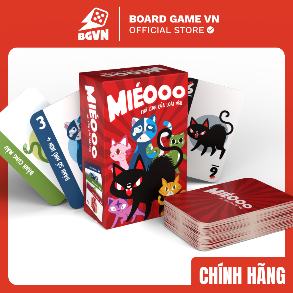 Miéooo - card game tương tác vui nhộn về những chú mèo - Board Game VN