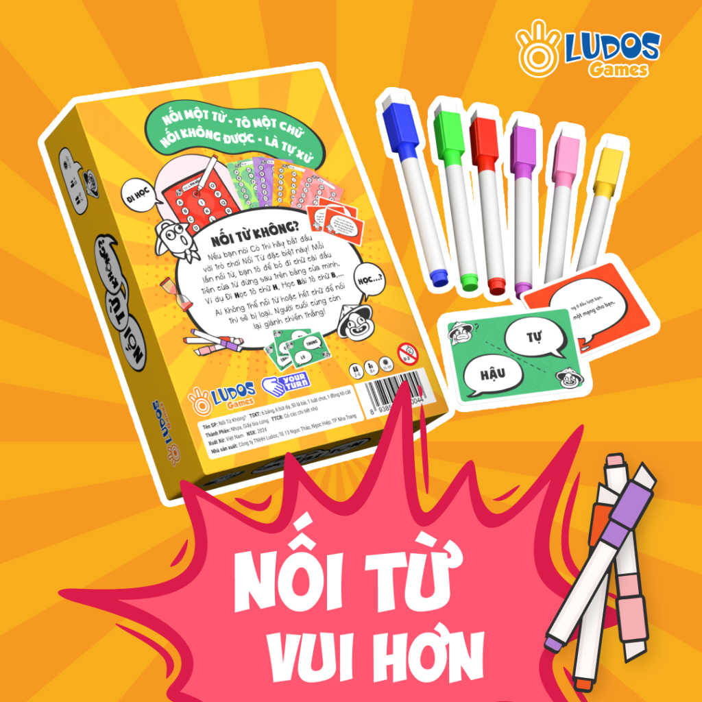 Nối Từ Không? - Vẫn là trò chơi Nối Từ nhưng vui hơn và hấp dẫn hơn | Board Game VN | Ludos Game