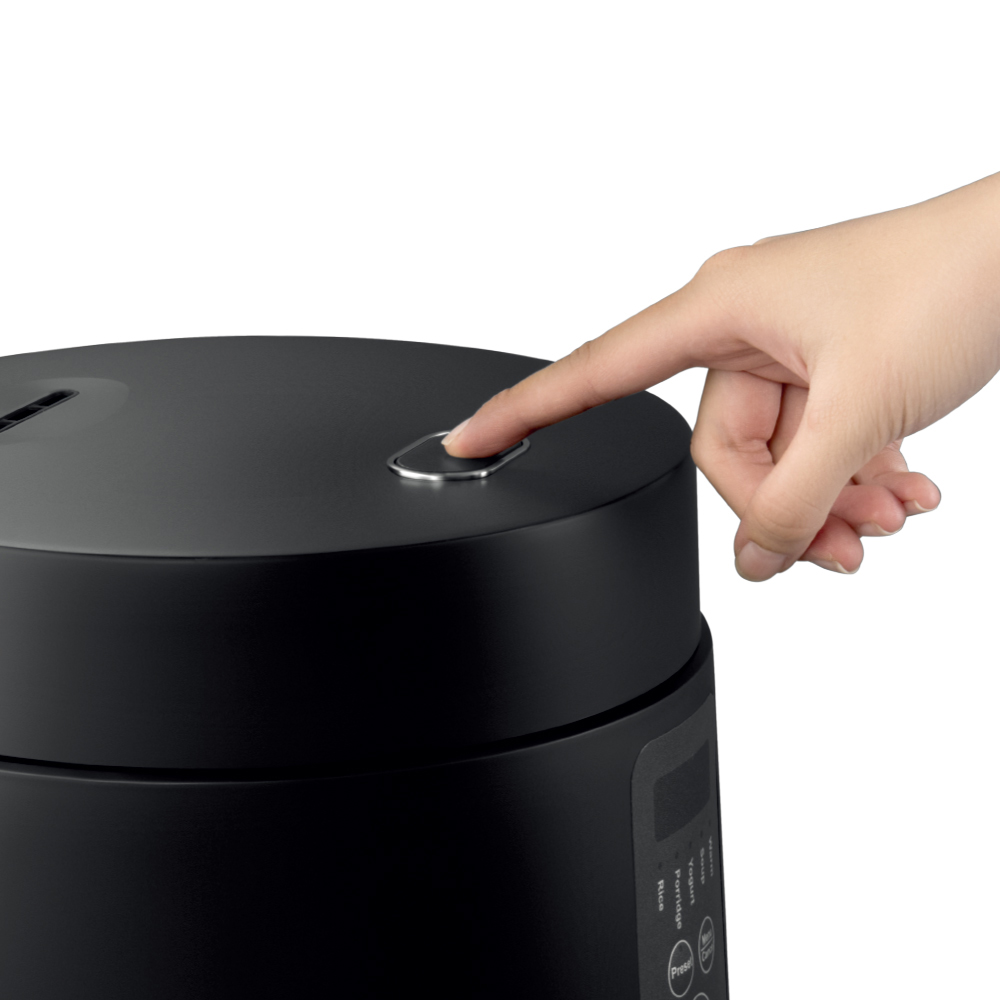 EJR346BLK - Nồi cơm điện LocknLock Compact rice cooker 220V, 50Hz, 500W, 1.2L - Màu đen