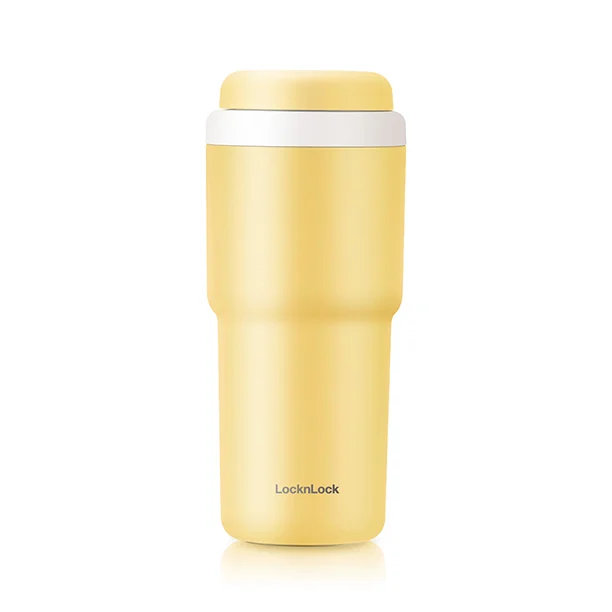 LHC3292YEL - Bình giữ nhiệt LocknLock Daily Macaron Tumbler 480ml - Màu vàng