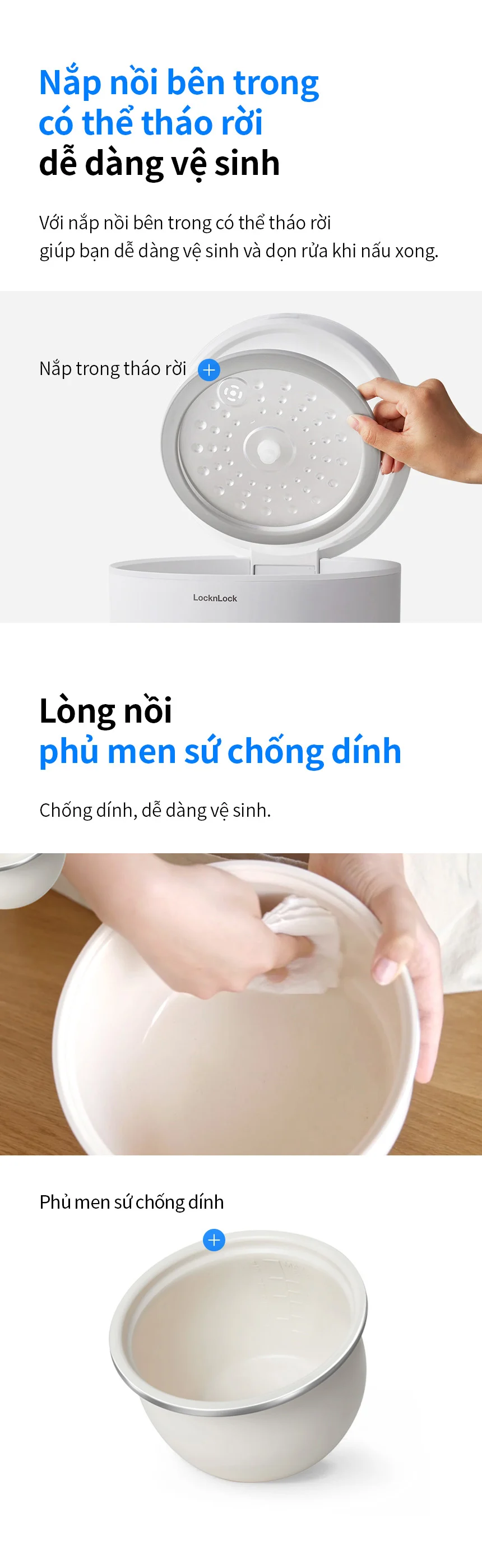 Nồi Cơm Điện Locknlock Donggeurami EJR334IVY