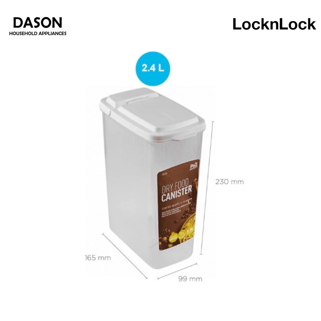 Hộp nhựa Dry Food Canister 2.4L P&Q P-1737 