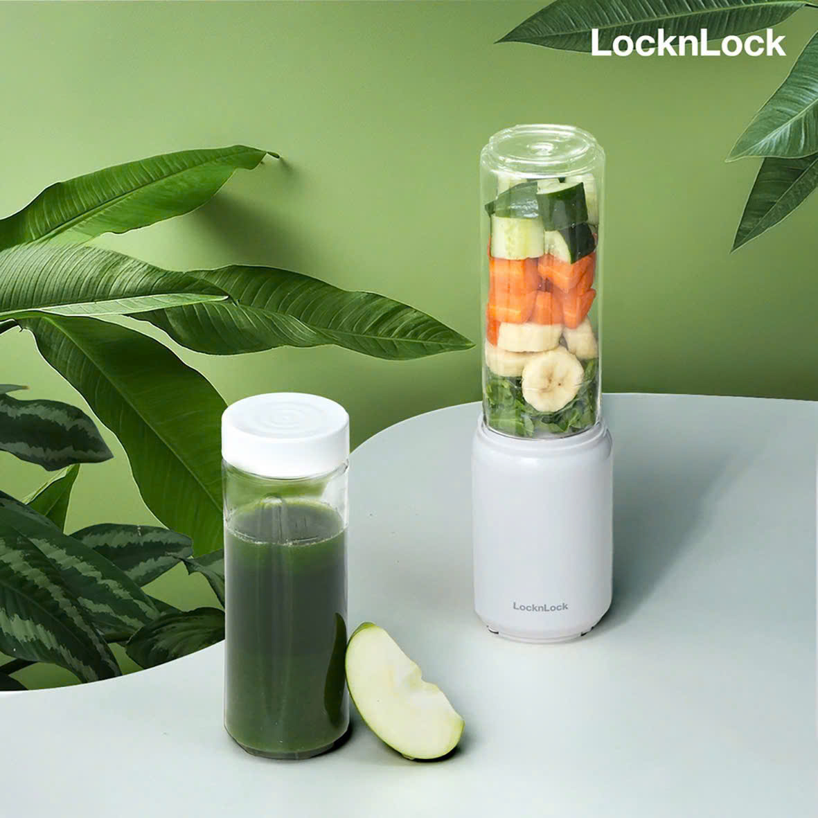 EJM433WHT Máy xay sinh tố Mini blender Locknlock 220-240 V, 50/60 Hz, 150 W, 280 ml - Màu trắng