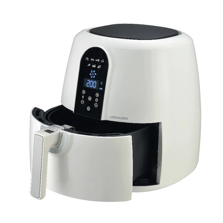 EJF-351WHT-Nồi chiên không dầu điện tử Eco flyer,220V,50Hz,1800W, 5.2L có màn hình LCD, màu trắng.