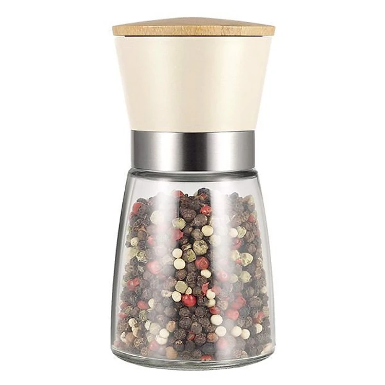 CKO116IVY - Hũ xay tiêu thủy tinh Lock&Lock 170ml - Màu Ivory