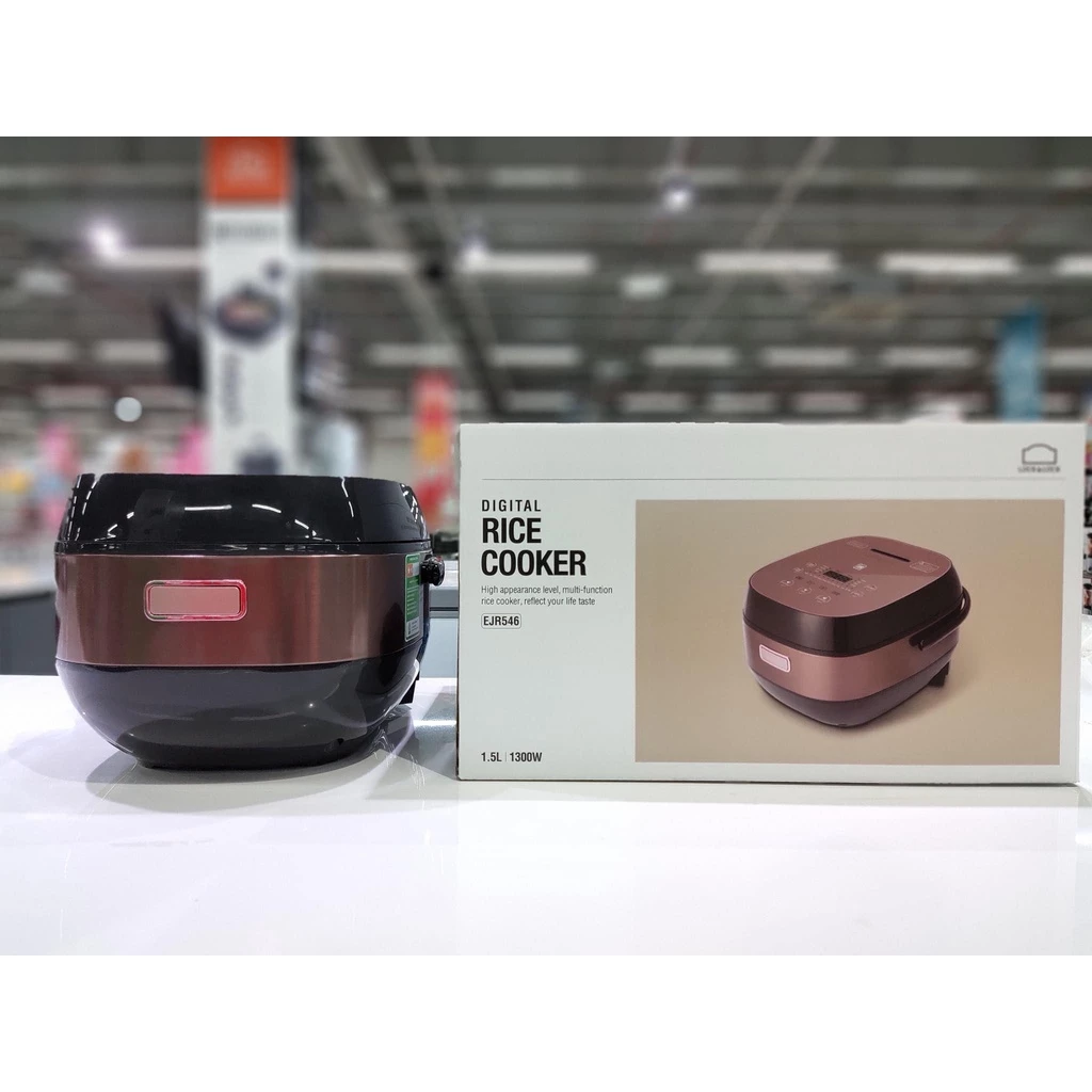 EJR546 - Nồi cơm điện Lock & Lock IH Digital Rice Cooker 1.5L, 220V, 50Hz, 1300W, Màu vàng