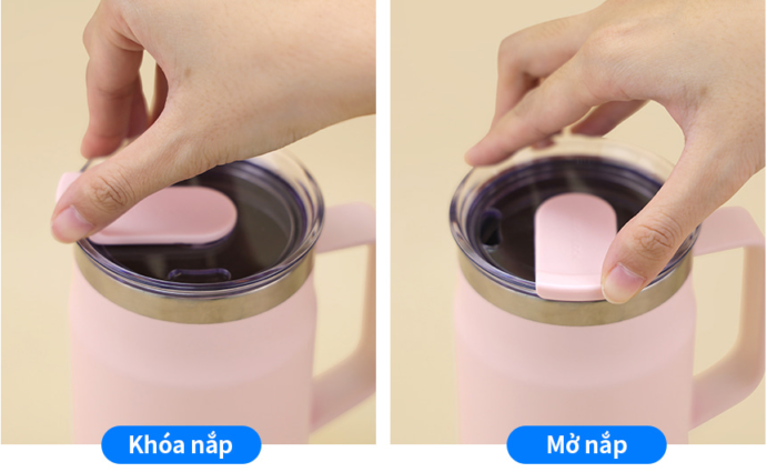 LHC4282PIK - Ca nước giữ nhiệt LocknLock Metro Table Mug 600ml - Màu Hồng