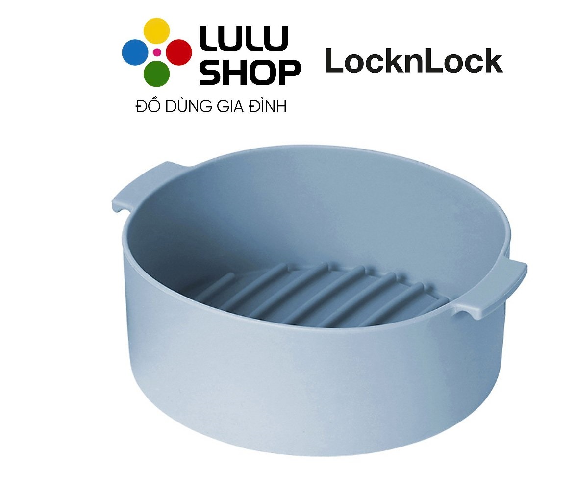 CKB003BLU – KHAY SILICONE dành cho nồi chiên không dầu và lò vi sóng LnL, 210X185X70MM – Màu xanh dương