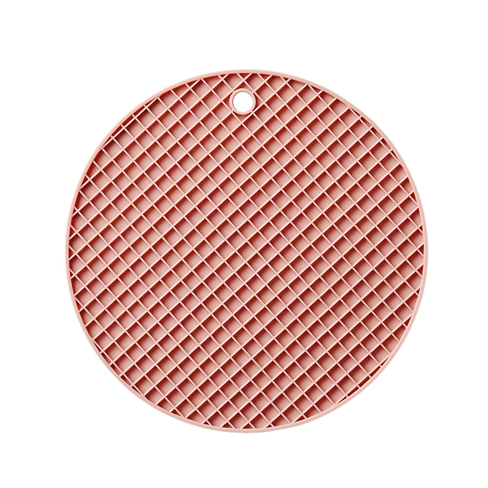 CKT218MIT-Miếng lót nồi hình tròn kiểu tổ ong-Màu xanh bạc hà