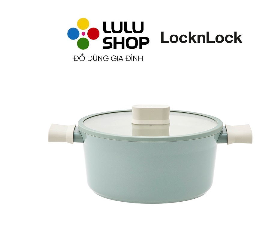 CSU1222MIT - NỒI 2 TAY CẦM SUIT LocknLock, 22CM - Màu MINT