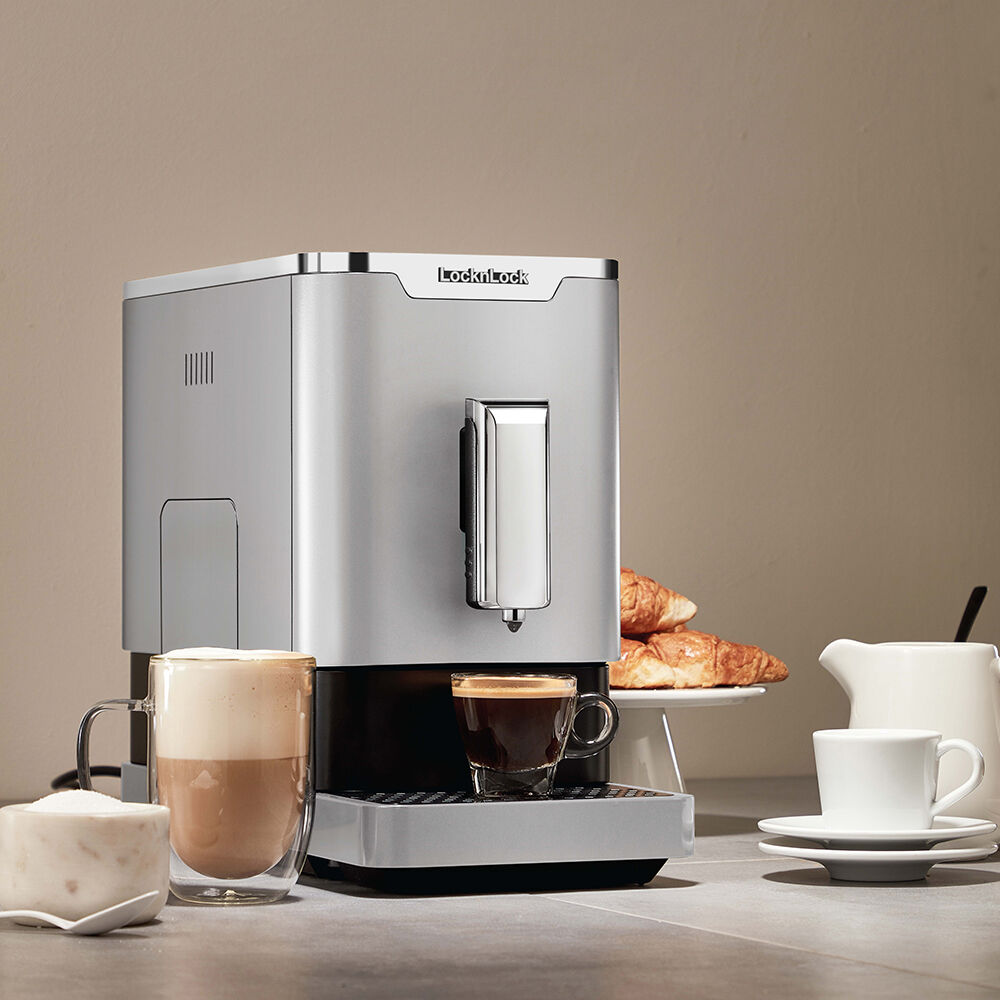 EJC636BLK - Máy pha cà phê Locknlock Espresso Machine 220V, 50Hz, 1235W - Màu đen