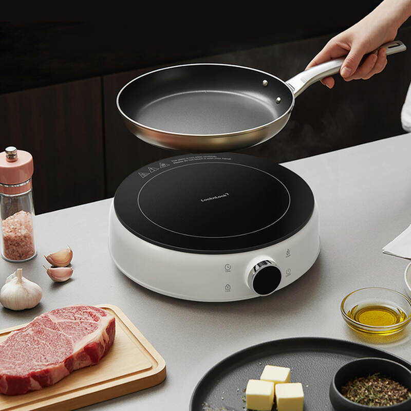 EJI126IVY - Bếp điện từ mini Locknlock Mini induction cooker 220-240V, 50/60Hz, 1500W - Màu ngà