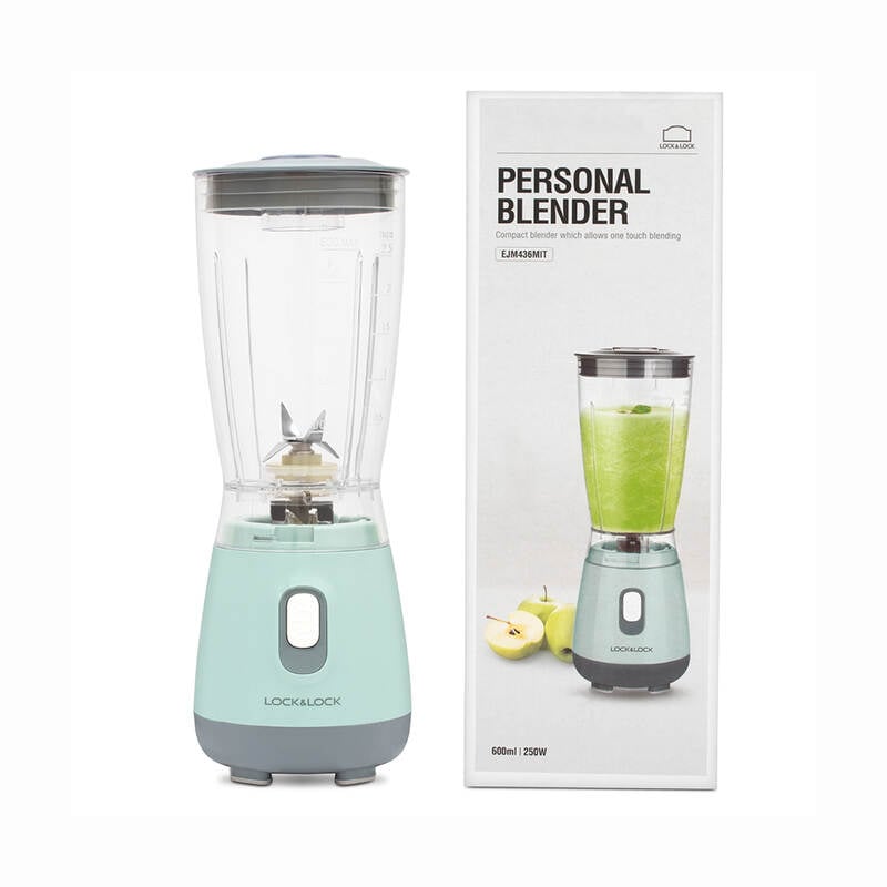 EJM436MIT - MÁY XAY SINH TỐ CÁ NHÂN Lock & Lock Personal Blender 220/240V, 50/60Hz, 250W, 600ml - Màu Mint