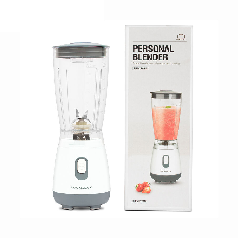 EJM436WHT - MÁY XAY SINH TỐ CÁ NHÂN Lock & Lock Personal Blender 220/240V, 50/60Hz, 250W, 600ml - Màu trắng
