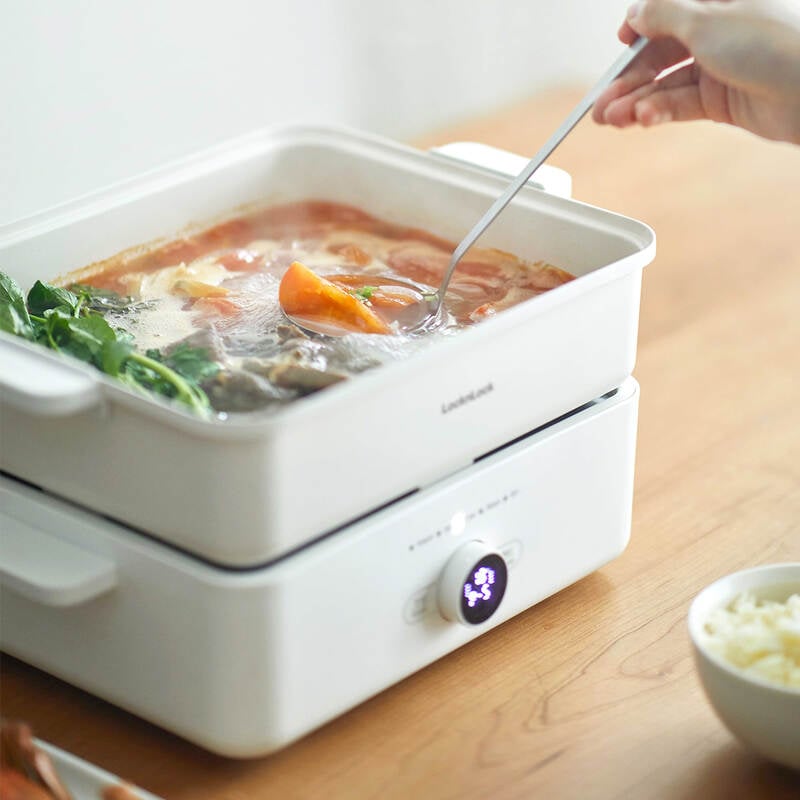 EJP154IVY Nồi lẩu đa năng Locknlock Multicooker 4.5L, 220V, 50Hz, 1500W- Màu ngà
