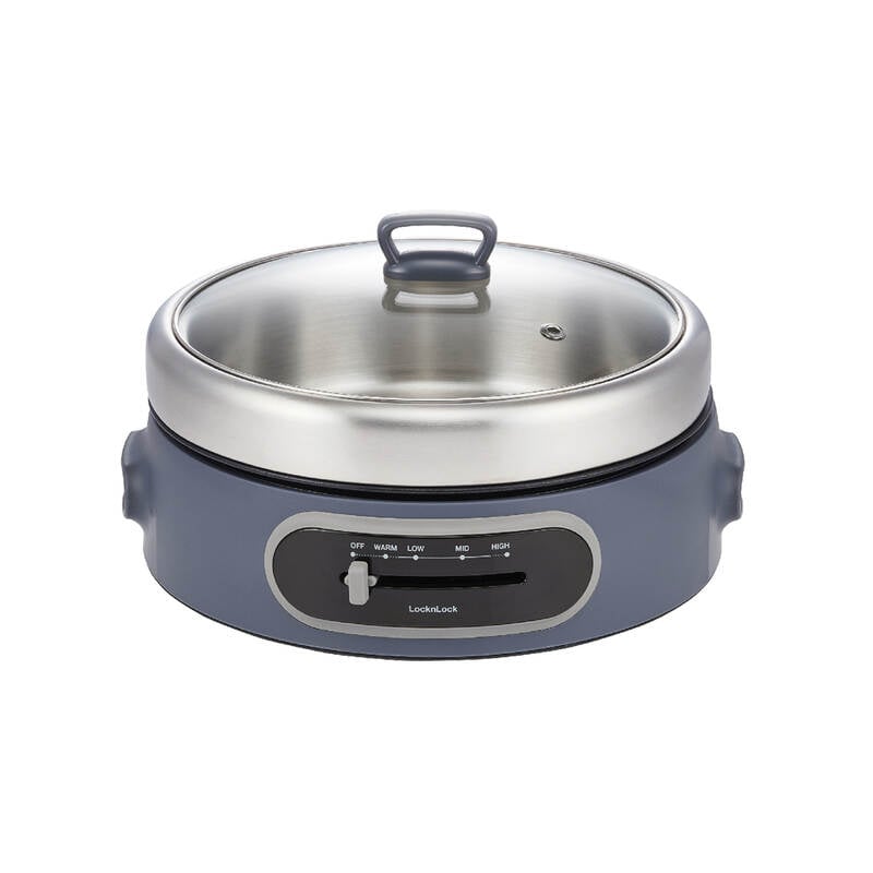 EJP542NVY - Nồi điện đa năng nhãn hiệu LocknLock Multi Cooker With SS Pot 220-240V, 50/60Hz, 1300-1500W, 4L - Màu navy