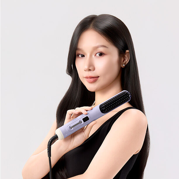 ENA223PUP - Lược điện tạo kiểu LocknLock Hair styling brush 220V~, 50Hz, 43W - Màu tím