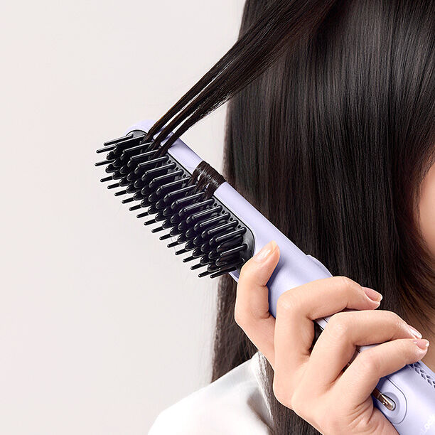 ENA223PUP - Lược điện tạo kiểu LocknLock Hair styling brush 220V~, 50Hz, 43W - Màu tím