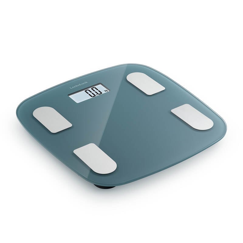ENC541BLU - Cân sức khỏe điện tử Locknlock Body fat scale 310x300x21mm, 180kg - Màu xanh