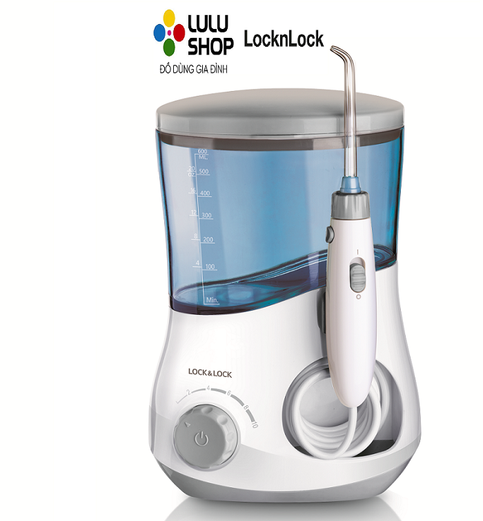 ENR111BLU - Máy tăm nước Lock&lock, Oral Irrigator, DC12V, 18W, 600ml, Màu xanh dương