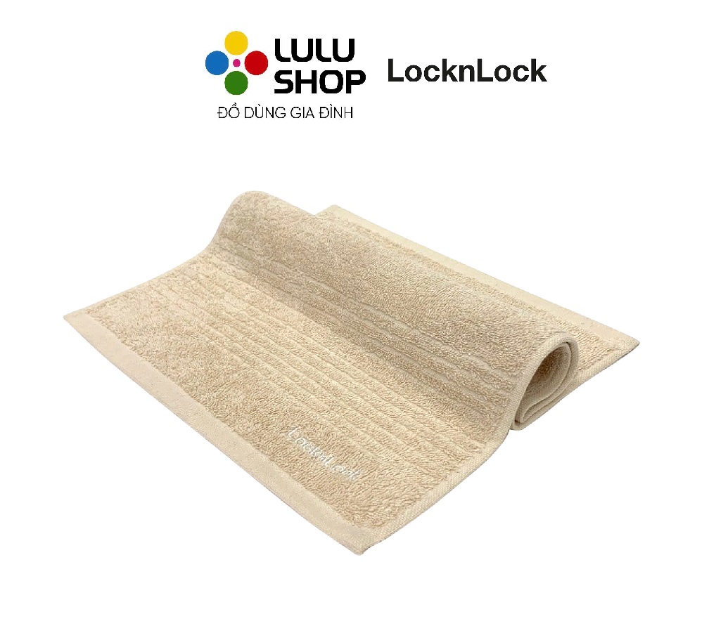 ETM001BEG-Khăn mặt cotton LocknLock, 30x50 cm, màu beige