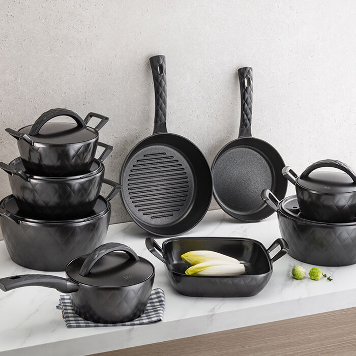 GTH3283-IH - Chảo rán Lock&Lock Salon 28cm (Có thể sử dùng bếp từ) - Màu đen