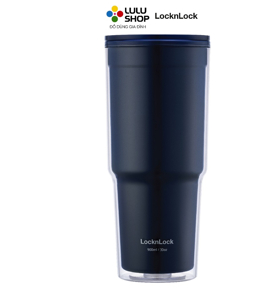 HAP502NVY - Ly nhựa 2 lớp LocknLock 900ml - Màu Navy