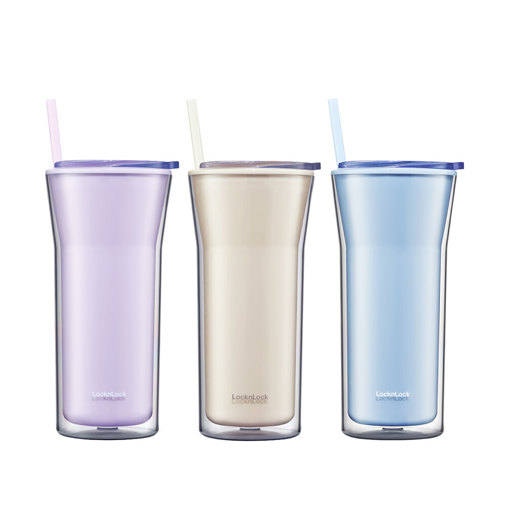 HAP526IVY - Ly nhựa 2 lớp LocknLock Daily Essential 770ml - Màu ngà