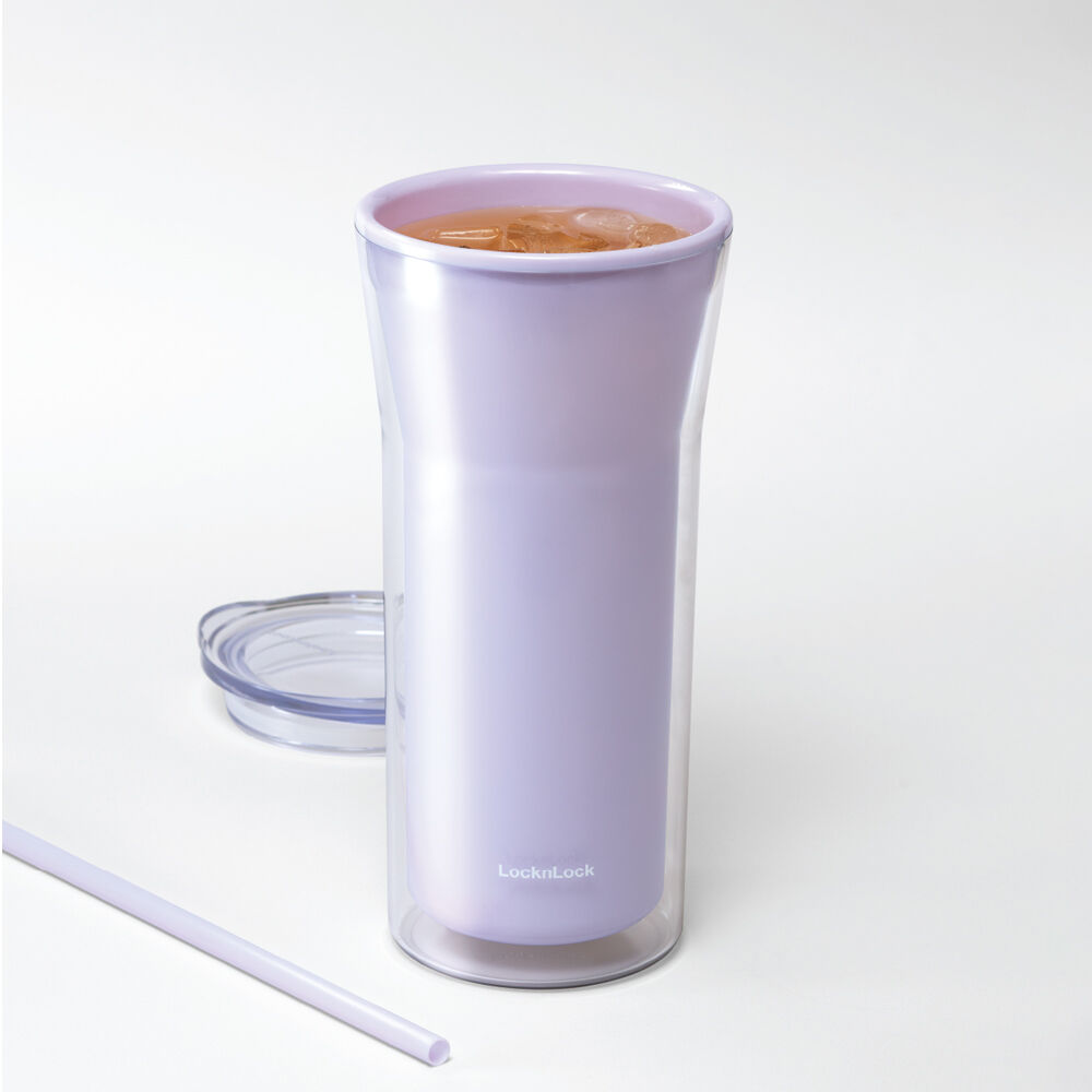 HAP526IVY - Ly nhựa 2 lớp LocknLock Daily Essential 770ml - Màu ngà