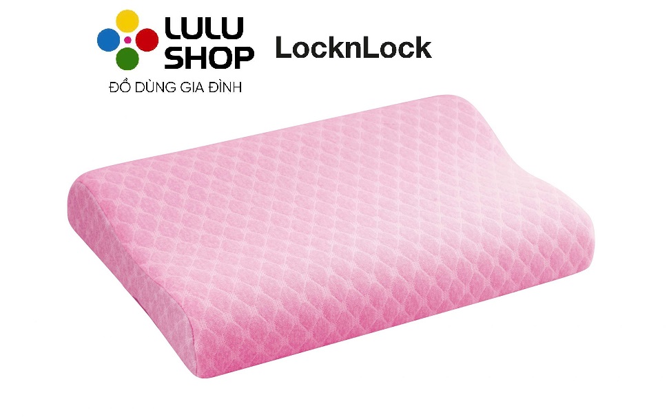 HLW181PIK - Gối Memory Foam dành cho trẻ em, 35*24*6/5 cm, 349g - Màu hồng