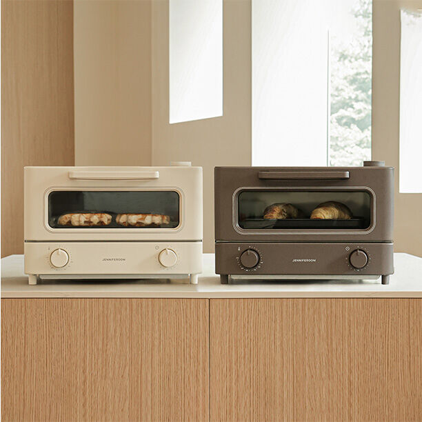 JRK-OT1201SOM - Lò nướng điện Jenniferoom Steam oven toaster 220 V~, 50 Hz, 1000 W, 12 L - Màu be