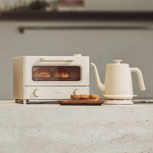 JRK-OT1201SOM - Lò nướng điện Jenniferoom Steam oven toaster 220 V~, 50 Hz, 1000 W, 12 L - Màu be