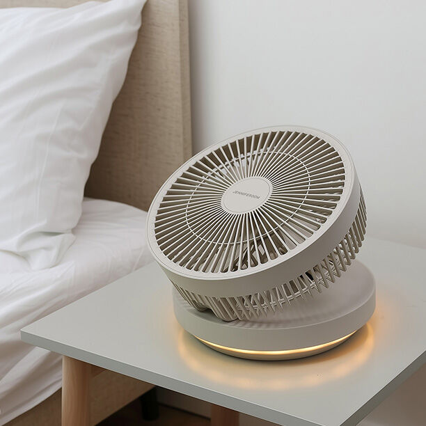 JRL-FF085COM - Quạt sạc điện gấp gọn Jenniferoom Foldable fan 5V, 2A, 8W, 8000mAh - Màu be