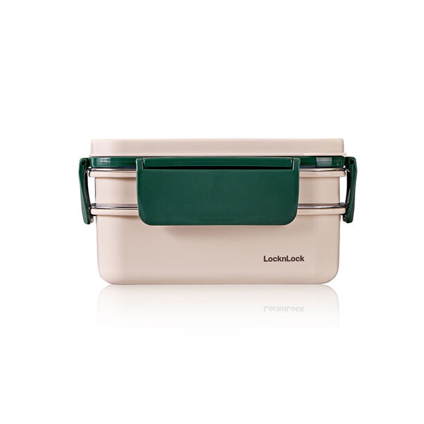 LCB500GRN - Hộp cơm inox 2 tầng LocknLock - 1.6L - Màu xanh lá - CN - 12