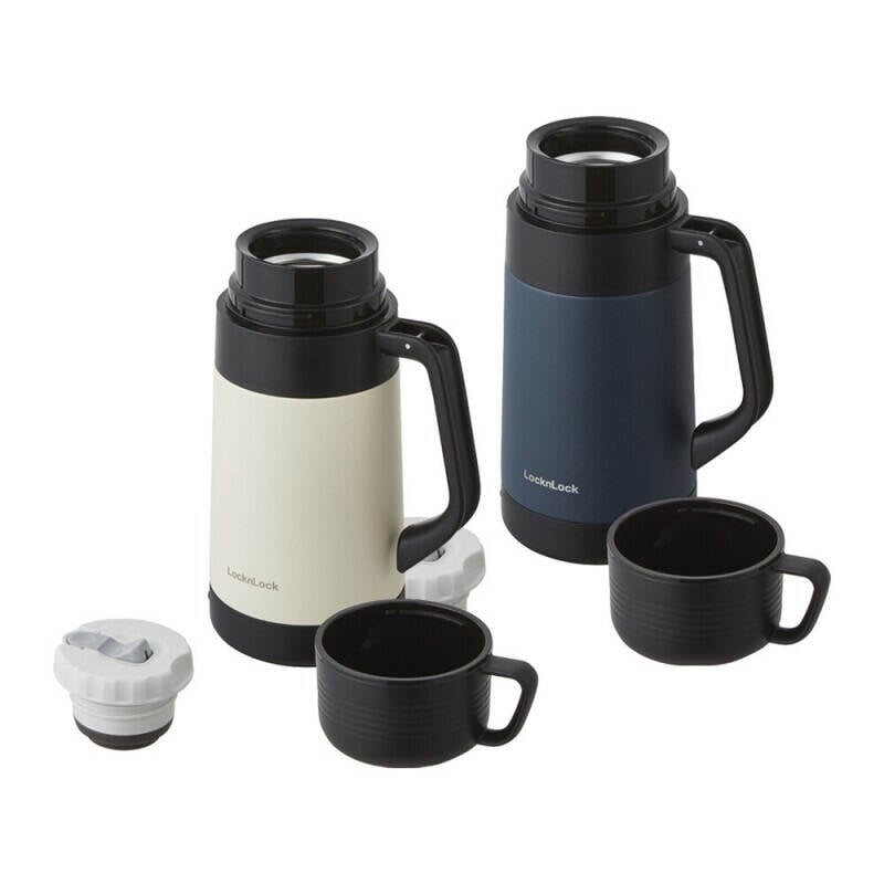 LHC1484IVY - Bình giữ nhiệt LocknLock Easy Outdoor Vacuum Bottle 1.2L - Màu ngà