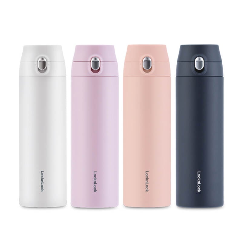 LHC3257PIK - Bình giữ nhiệt LocknLock Featherlight One-touch Tumbler 500ml - Màu hồng