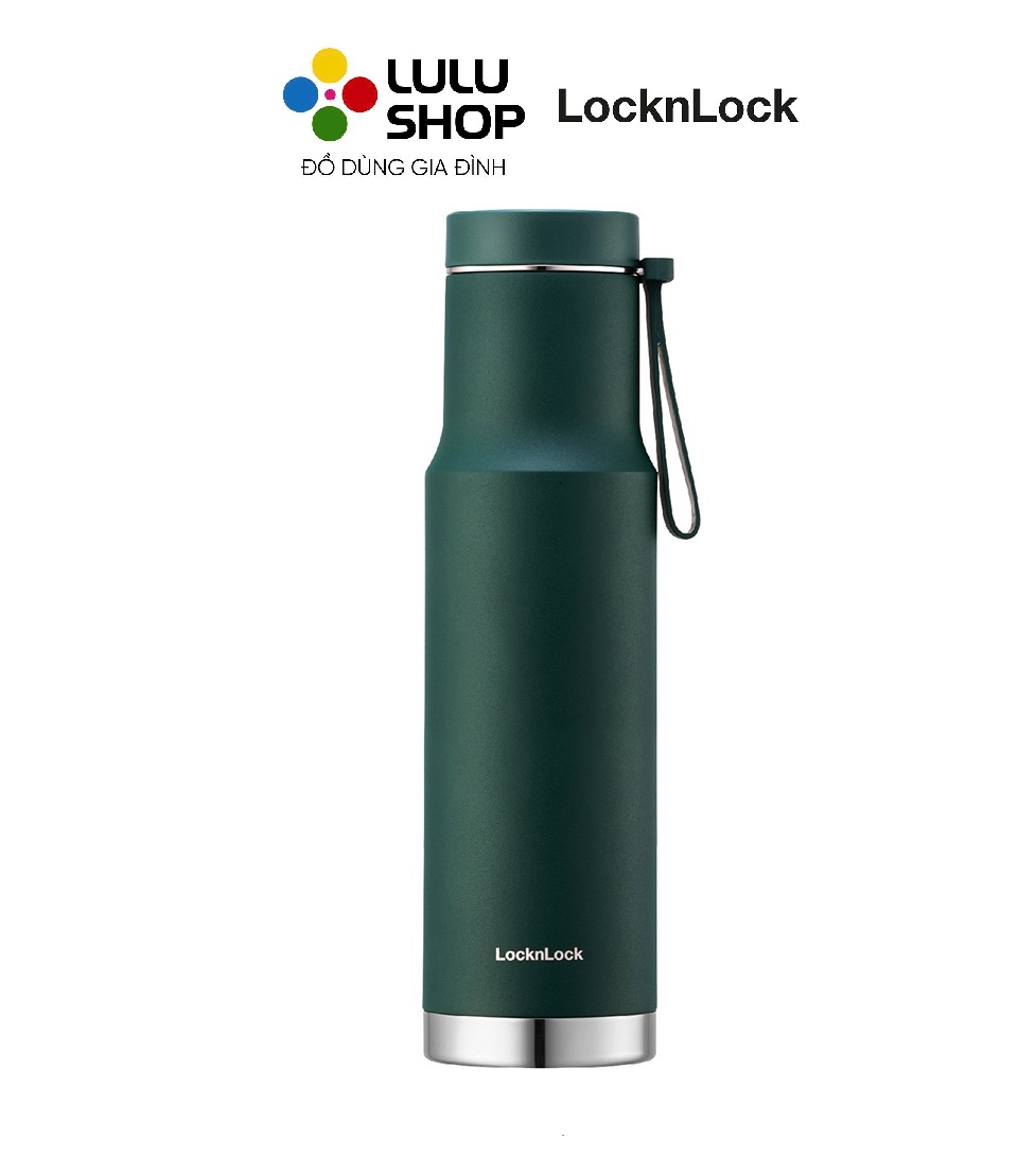 LHC4199DGRN - Bình giữ nhiệt LocknLock Metro Edge Tumbler 620ml - Màu xanh lá đậm
