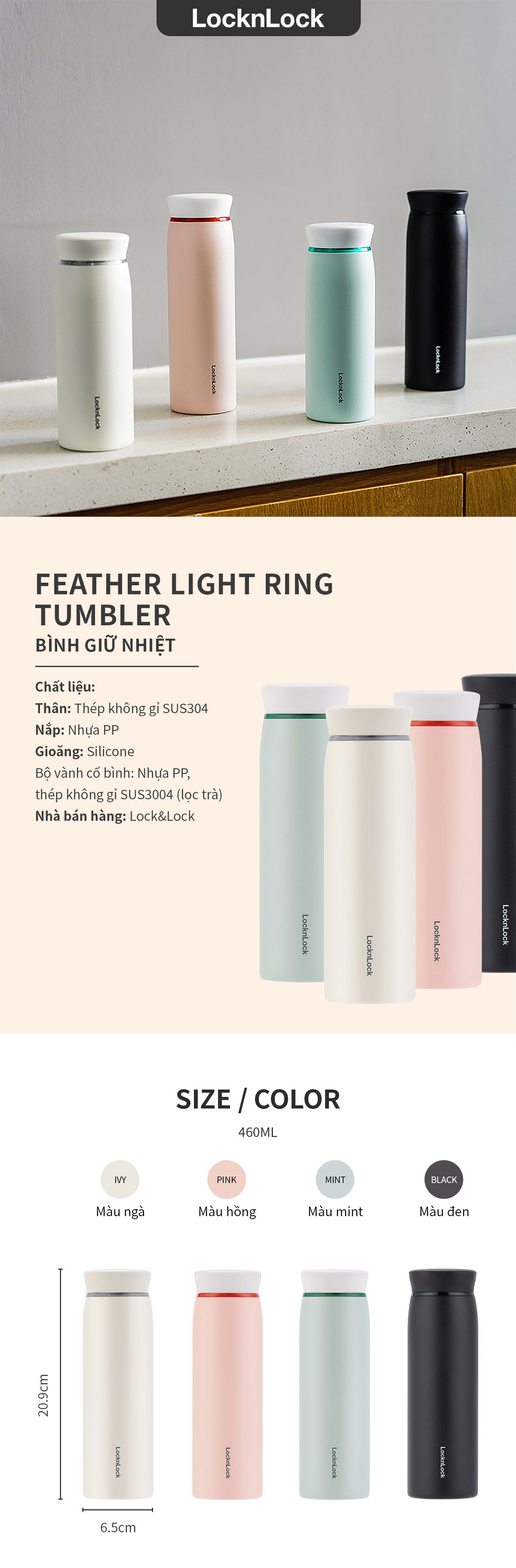 LHC4244PIK-BÌNH GIỮ NHIỆT-460ML-PIK-CN-8