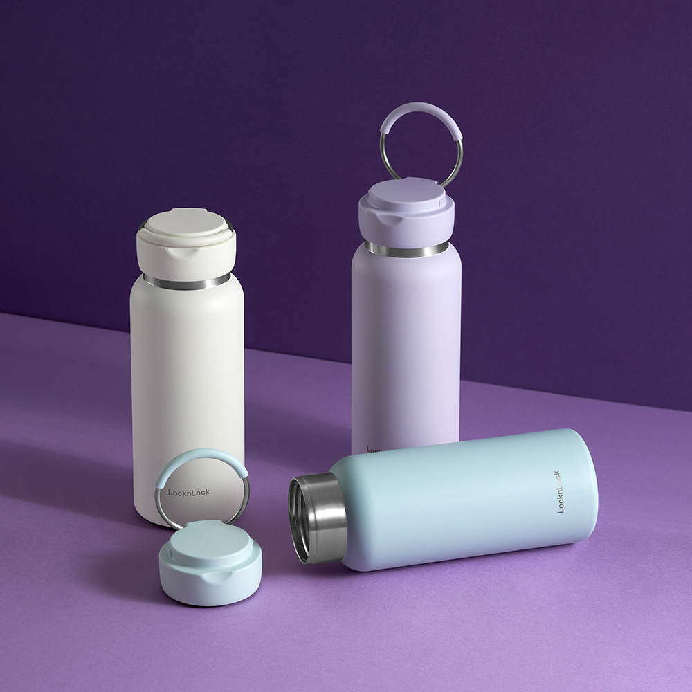 LHC4322LVOL - Bình giữ nhiệt LocknLock Sling Ring Tumbler 800ml - Màu tím nhạt