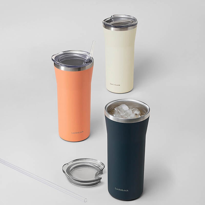 LHC4325YRED - Bình giữ nhiệt LocknLock Daily Essential 870ml - Màu san hô