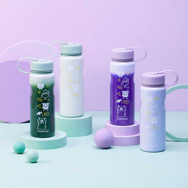 LHC7005VOL - Bình nước bằng thép không gỉ LocknLock School Fit Switch Color  - Màu tím